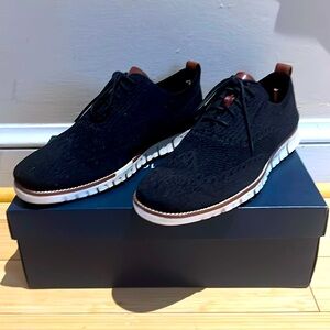 Cole Haan Men’s ZEROGRAND Stitchlite Wingtip Oxford Black C24948 Size 10.5